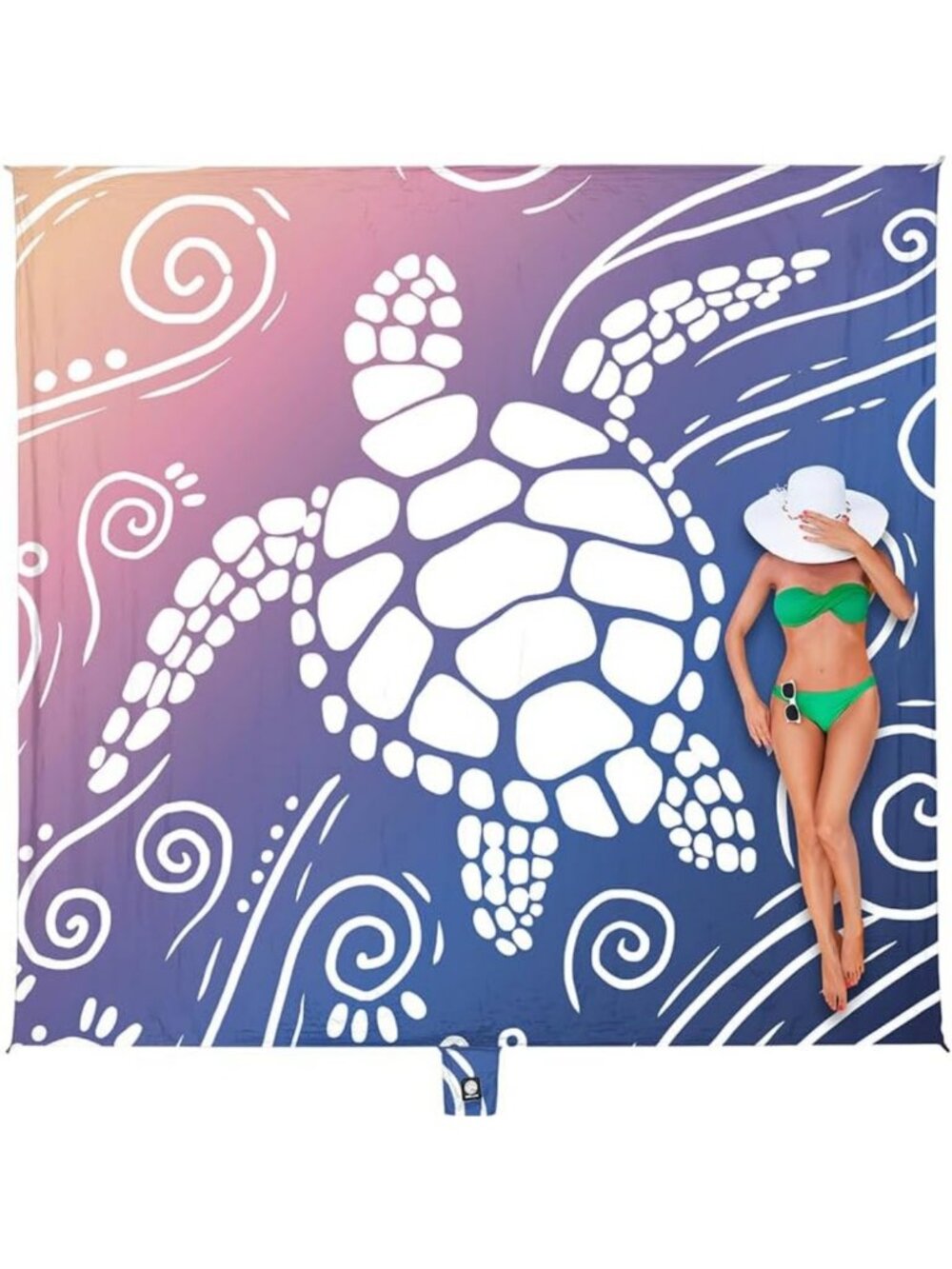 Oversized Waterproof Beach Blanket - Sandproof, Extra Large, Quick-Dry